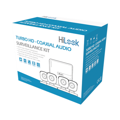 Kit TurboHD 1080p Lite / DVR 4 canales / Audio por Coaxitron / 4 Cámaras Bala - Imagen 2