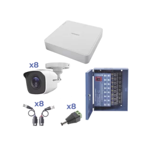 KIT TurboHD 720p / Incluye DVR 8 Ch / 8 Cámaras Balas