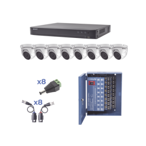 KIT TurboHD 1080p / DVR 8 Canales / 8 Cámaras Eyeball